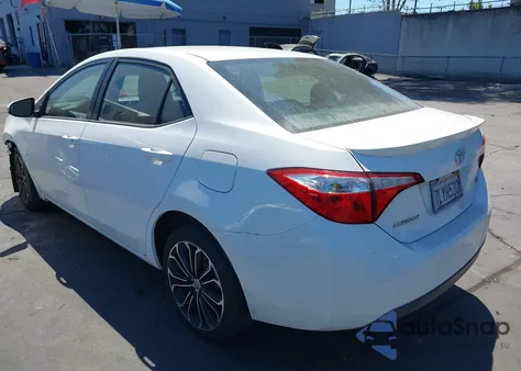 2015 Toyota Corolla S Plus from USA, damaged, VIN 5YFBURHE1FP317740